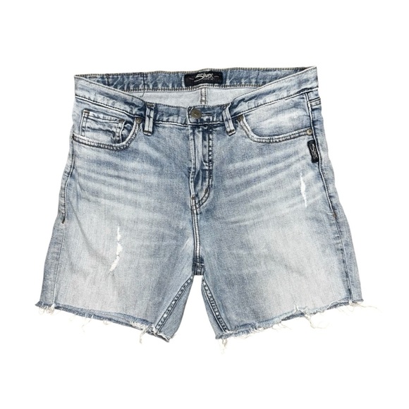Silver Jean Co Mom Jean Cutoff shorts, sz 27 - Picture 1 of 5